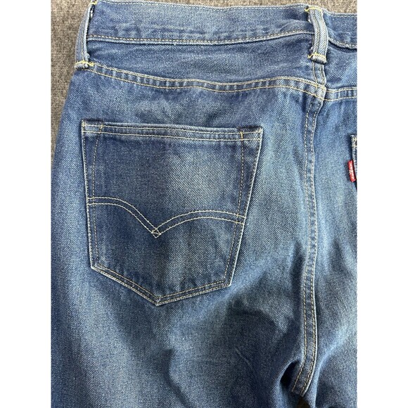 Levi's 501 CT Customized Tapered Original Jeans Blue Denim Cotton 32x32 (32x31) - Picture 3 of 13